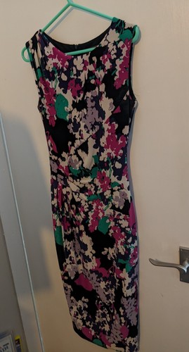 Ruched wrap floral - floral, pencil