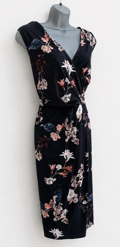 Phase eight navy floral wrap - navy,
